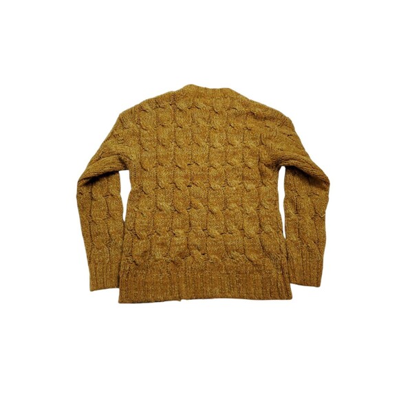 Doe Rae Knit Sweater Top Shirt Size Large L Mustard‎ Yellow - Picture 2 of 6